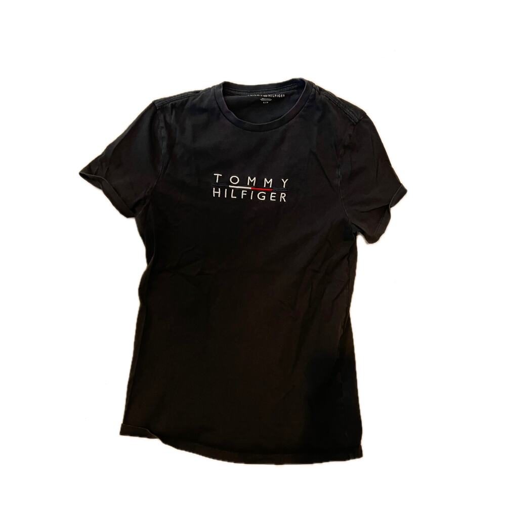 Tommy Hilfiger Black T-Shirt Mens S